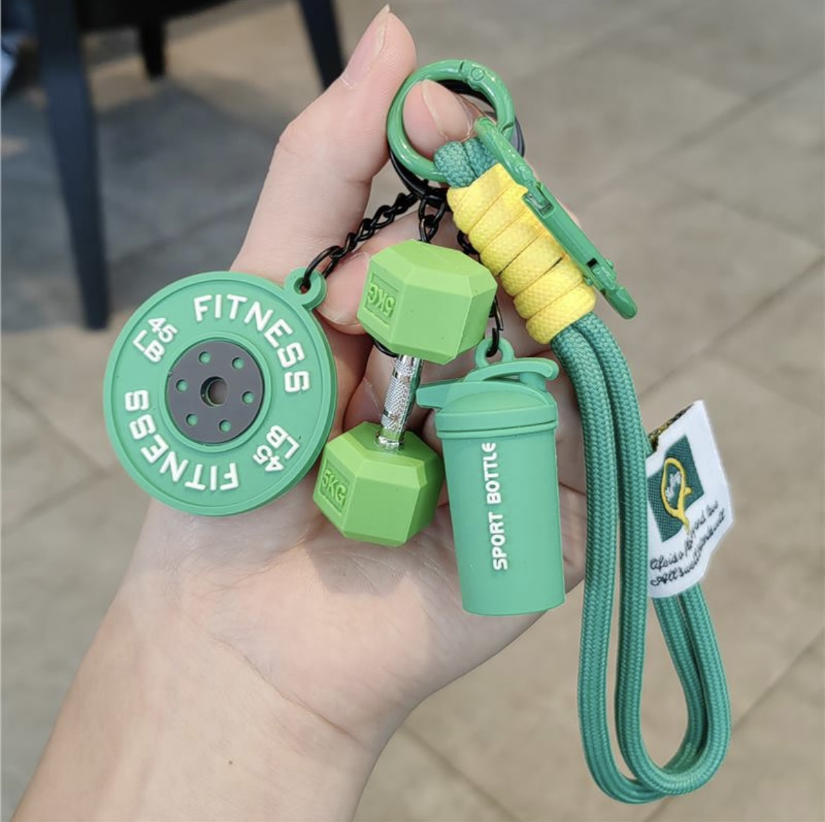 Health Wellness Gifts - 2025 PANAS! Gantungan Kunci Kebugaran Gym