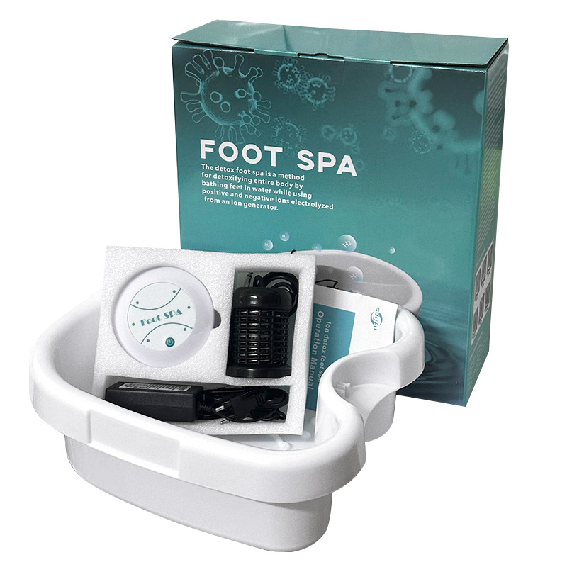 Foot Bath Massager - Alat Detoksifikasi Kaki Ionik dengan Bak