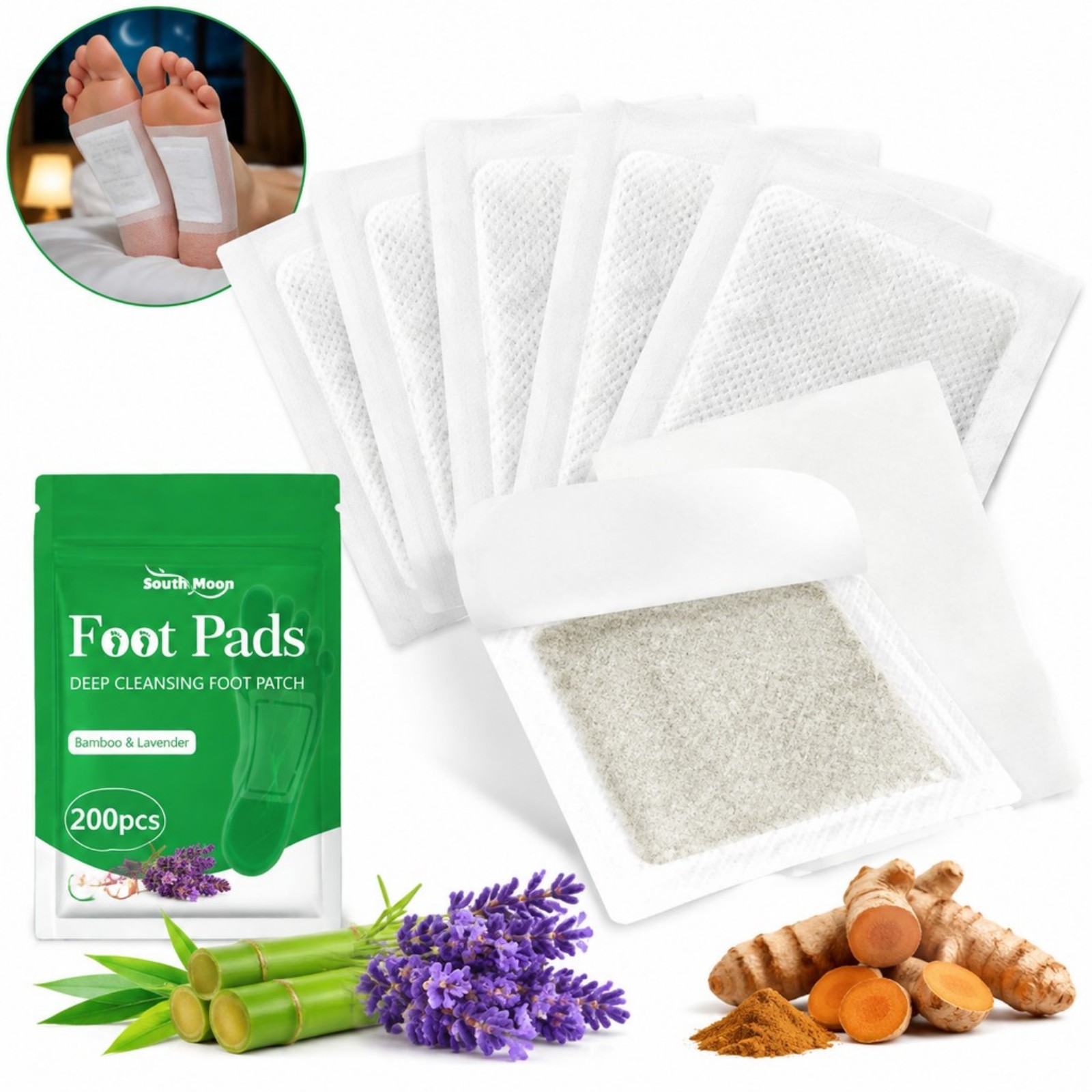 Detox Foot Patch - 12/36/60/120pcs Plester Perawatan Kaki Kunyit yang