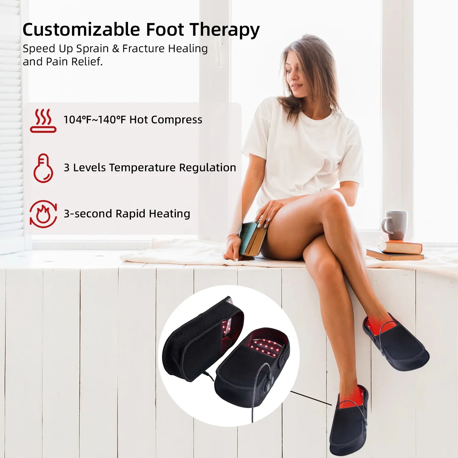 Sandal Terapi Inframerah Cahay - Foot Bath Massager ulasan dan harga